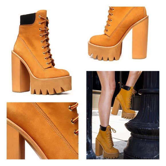 Jeffrey Campbell HBIC Wheat platform Boot - Picture 1 of 10